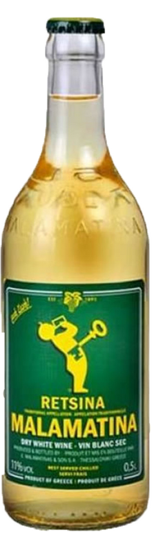 Malamatina, Retsina 